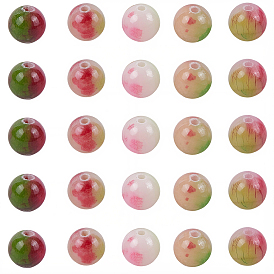 120 шт. нити бусин из натурального персидского нефрита, окрашенные, круглые