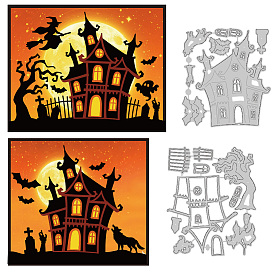 Plantillas de troqueles de corte de acero al carbono con tema de halloween, para diy scrapbooking, album de fotos, tarjeta de papel decorativa en relieve