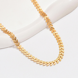 Fashionable Brass Cobs Chain Necklaces for Women