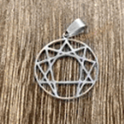 304 Stainless Steel Pendants, Flat Round Charms