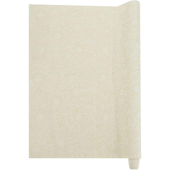Embossed PU Imitation Leather Fabric, for Garment Accessories, Flower Pattern