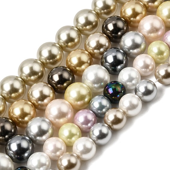 Выпечка окрашены перламутровый стекла жемчужные нити круглый шарик