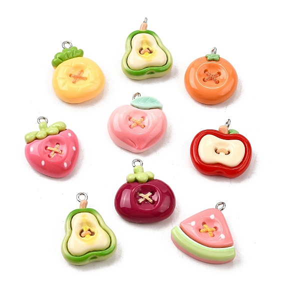 Непрозрачные подвески смолы, фрукты