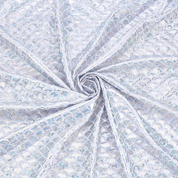 Полиэфирная ткань с рисунком рыбьей чешуи, для аксессуаров одежды