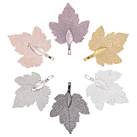 Iron Pendants, Electroplate Natural Leaf, Grape Leaf
