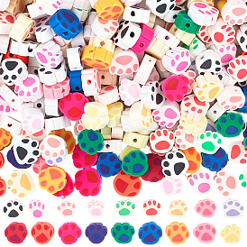 Полимерной глины ручной работы бисер нитей, для поделок ювелирных изделий, с рисунками собачих следов