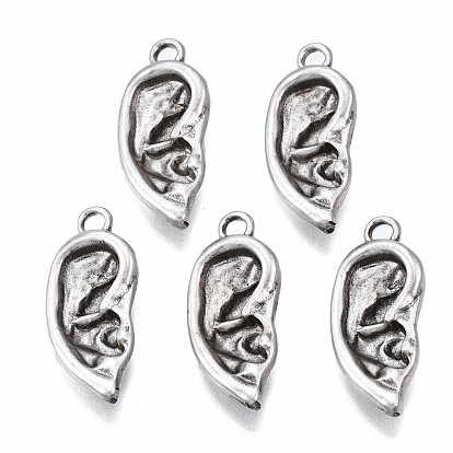 Сплавочные подвески тибетского стиля, без кадмия, без никеля и без свинца, ухо