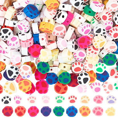 Полимерной глины ручной работы бисер нитей, для поделок ювелирных изделий, с рисунками собачих следов