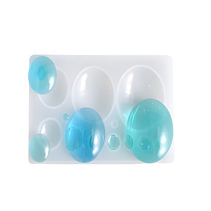 Silicone Cabochon Molds, Resin Casting Molds, For UV Resin, Epoxy Resin Jewelry Making, Oval