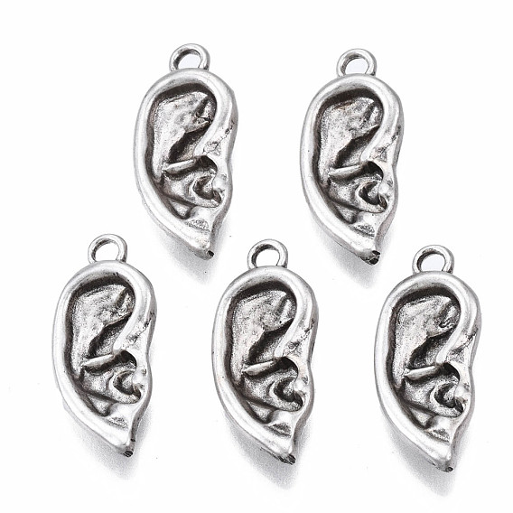 Сплавочные подвески тибетского стиля, без кадмия, без никеля и без свинца, ухо