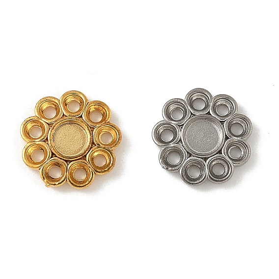 304 Настройки нержавеющей стали кабошон, цветок