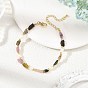 Natural Multicolor Tourmaline & Cultured Freshwater Pearl Beaded Bracelets for Women