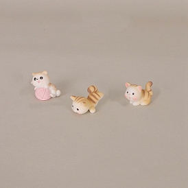 Смола креативный милый мини смешной кот украшение микро пейзаж кукольные домики садовые украшения