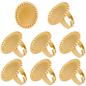 8шт. 304 компоненты кольца манжеты из нержавеющей стали, Настройки колодки кольцо, овальные