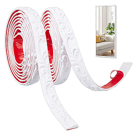 Garniture de moulure flexible autocollante en pvc, moulure au plafond, garniture murale pour meuble, porte, penderie, décoration de maison