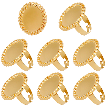 8шт. 304 компоненты кольца манжеты из нержавеющей стали, Настройки колодки кольцо, овальные