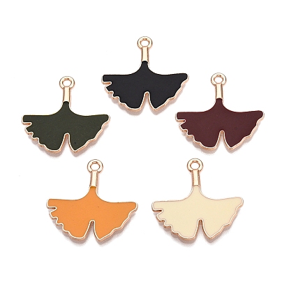 Подвески из сплава с эмалью на тему Дня благодарения, без свинца и без кадмия, золотые, лист индейки гинкго лист тыква талисман