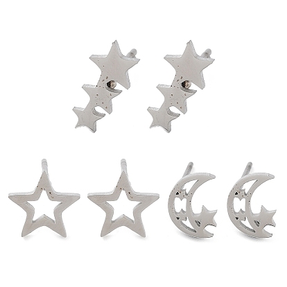 304 из нержавеющей стали серьги, цвет нержавеющей стали