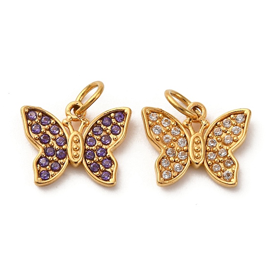 304 из нержавеющей стали горный хрусталь подвески, с целью перехода в кольце, ионное покрытие (ip), бабочка, реальный 18 k позолоченный