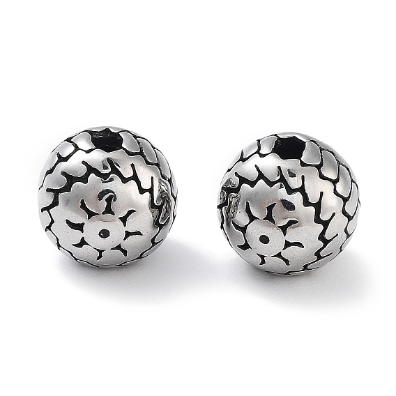 304 из нержавеющей стали бусы, круглый с солнцем