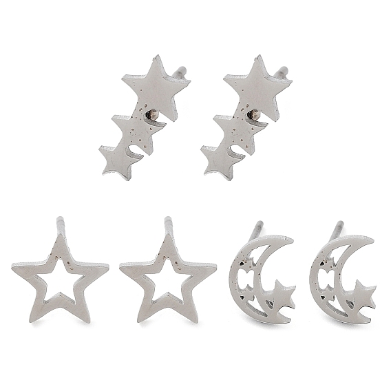 304 из нержавеющей стали серьги, цвет нержавеющей стали