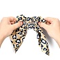 Leopard Print Girls Hair Accessories, Cloth Elastic Hair Ties, Ponytail Holder, Cloth Grid Scrunchie/Scrunchy