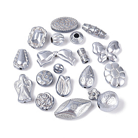 Перламутровые непрозрачные акриловые бусины, разнообразные