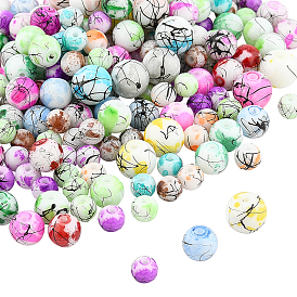 Drawbench & Baking Paint Glass Beads, Round