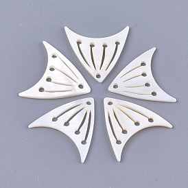 Freshwater Shell Pendants, Tropical Fish