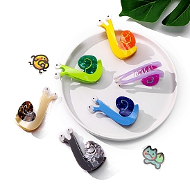 Заколки для волос с когтями из ацетата целлюлозы (смола), улитка, аксессуары для волос для женщин и девочек