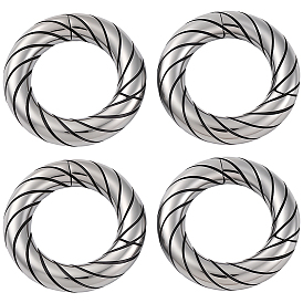 2 пары 316 пружинные затворные кольца из нержавеющей стали, узоров