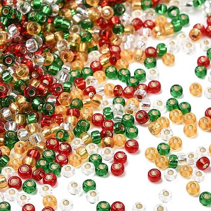 4 цвета 11/0 рождественские круглые бисерные бусины Miyuki, серебряная линия, рр1 и рр4 и рр11 и рр16