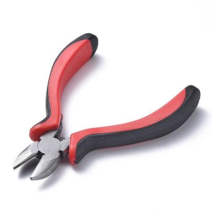 Iron Jewelry Tool Sets: Round Nose Pliers, Wire Cutter Pliers and Side Cutting Pliers, 114~131mm, 3pcs/set