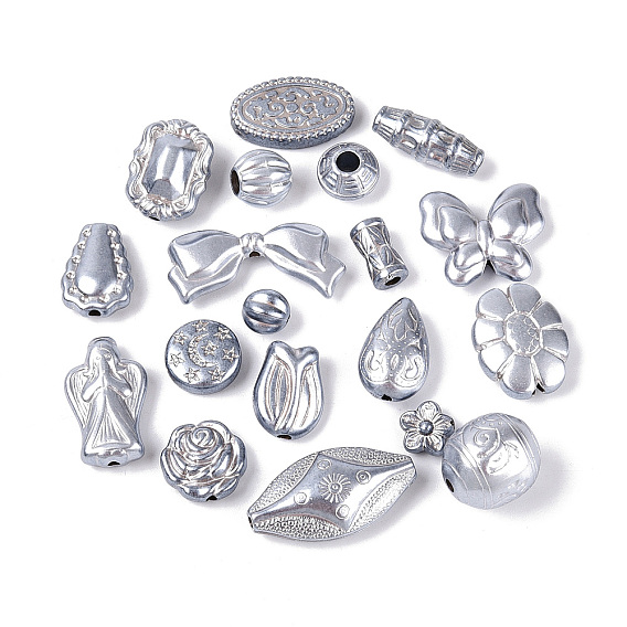 Перламутровые непрозрачные акриловые бусины, разнообразные