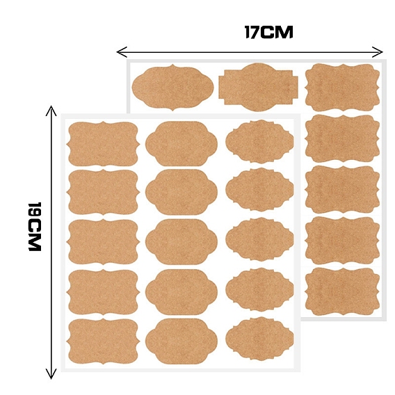 Самоклеющиеся этикетки, Кухонная кладовая, домашние стаканы, банки, бутылки и офисная этикетка, наклейка