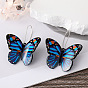 Colorful Butterfly Earrings French Style Acrylic Insect Drop Dangle Creative Ear Jewelry