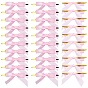 80Pcs Polyester Packaging Ribbon Bows, Gift Pull Bows, with Iron Wire Twist Ties, for DIY Gift Wrap Decoration, Wedding Candy Party Decoration, Butterfly