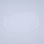 Plastic Mesh Canvas Sheets, for Embroidery, Acrylic Yarn Crafting, Knit and Crochet Projects, Oval