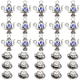 40Pcs 2 Styles Tibetan Style Alloy Charms, Teapot/Teacups