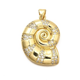 Латунные микро проложить кубического циркония подвески, спиральная оболочка, долговечный, без кадмия и без свинца, стойки покрытие