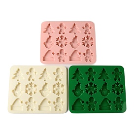 Christmas Rectangle Cake DIY Food Grade Silicone Mold, Cake Molds (Random Color is not Necessarily The Color of the Picture)