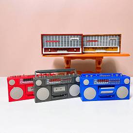 Miniature Plastic Radio, for Dollhouse Accessories Pretending Prop Decorations