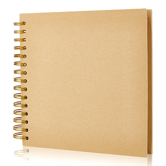 Фотоальбом для скрапбукинга своими руками из бумаги, Коллекция фотографий в твердом переплете с железным кольцом для переплета, для путешествия, день рождения, свадьба, Годовщина, прямоугольные