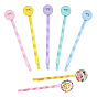 100Pcs 5 Colors Baking Paint Iron Hair Bobby Pin Findings