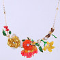 Boho Chic Floral Necklace for Women - Delicate and Sweet Nature-Inspired Jewelry Piece