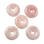 Gemstone Pendants, Donut/Pi Disc Charms