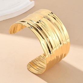 304 женские браслеты-манжеты из нержавеющей стали, ионное покрытие (ip)