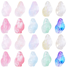 80шт 10 цвета прозрачная аэрозольная краска стеклянные бусины, раковина