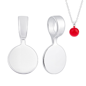 2 шт. 925 плоские клеевые скобы из стерлингового серебра