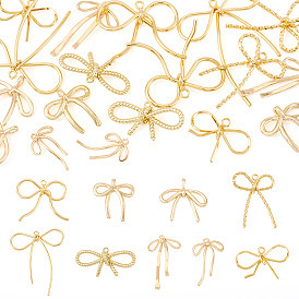 18 шт 9 стили латунные подвески, бантом